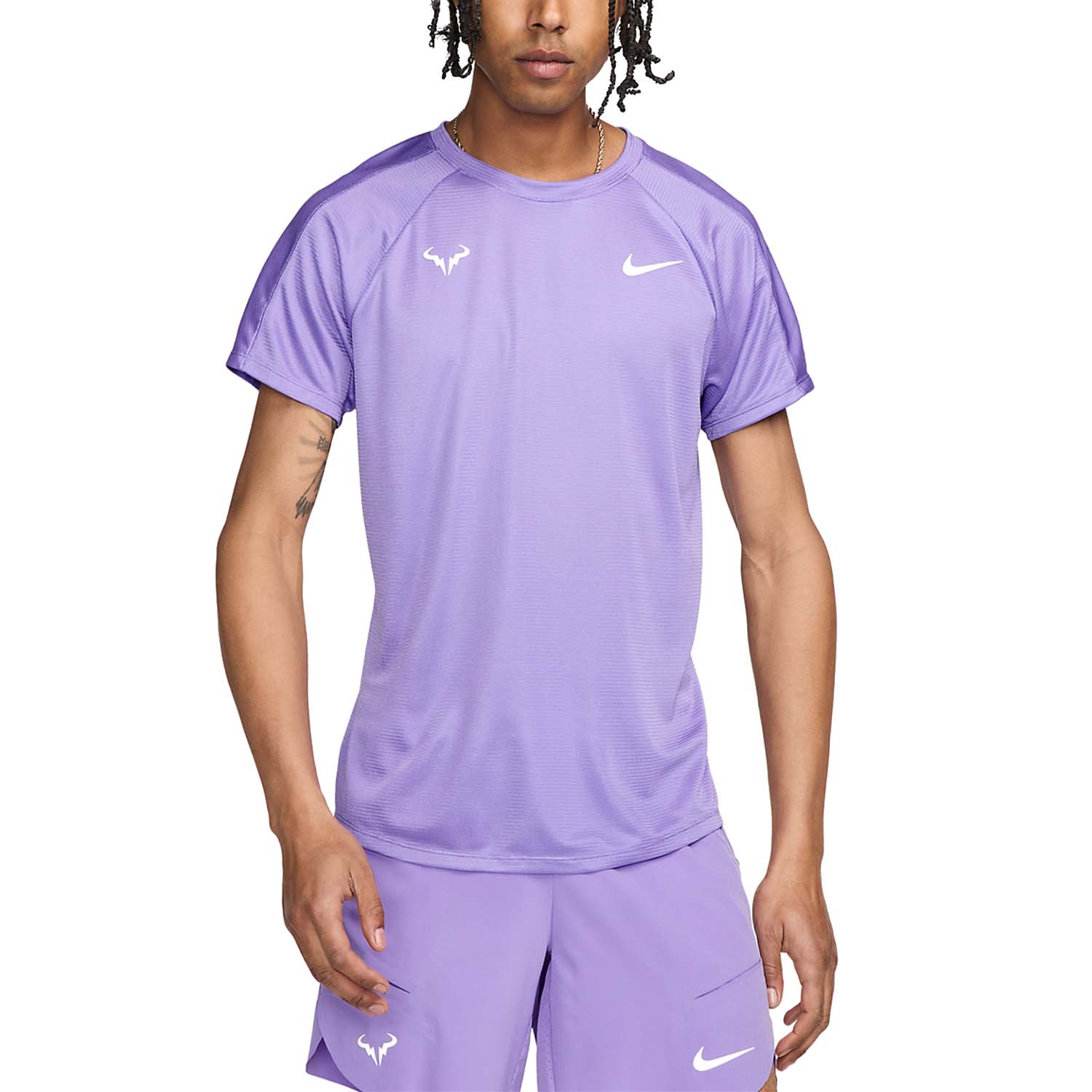 Nike Rafa Challenger Maglietta - Space Purple/White