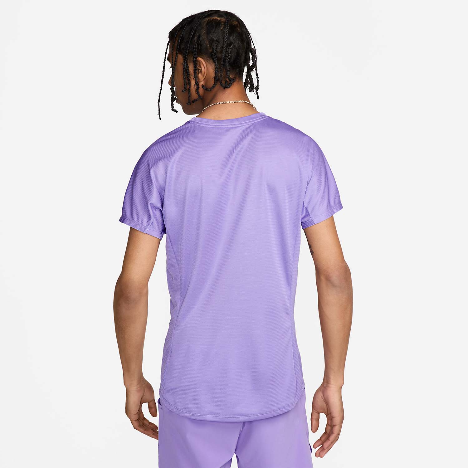 Nike Rafa Challenger Men's Tennis T-Shirt - Space Purple/White