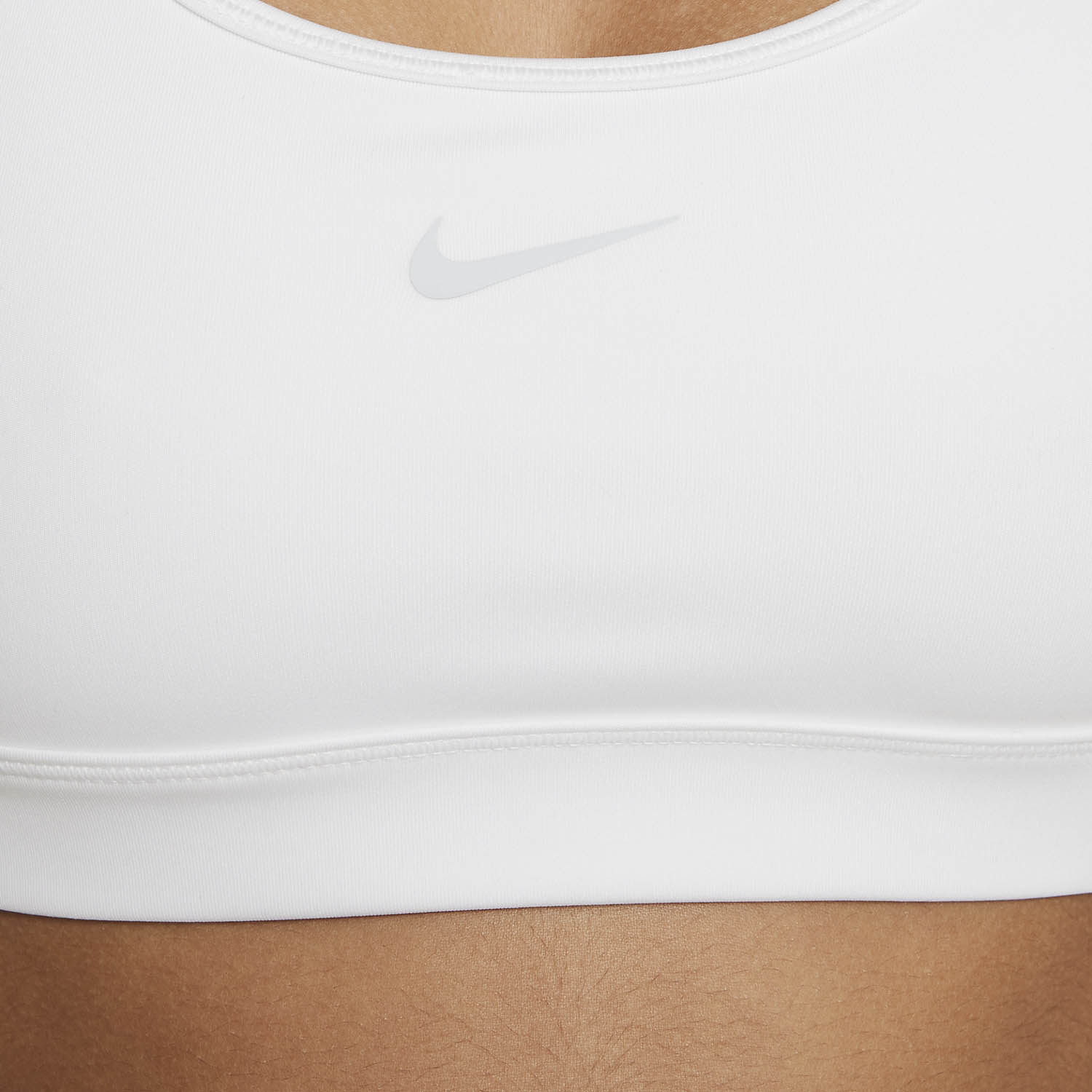 Nike Swoosh Logo Reggiseno Sportivo Bambina - White/Pure Platinum