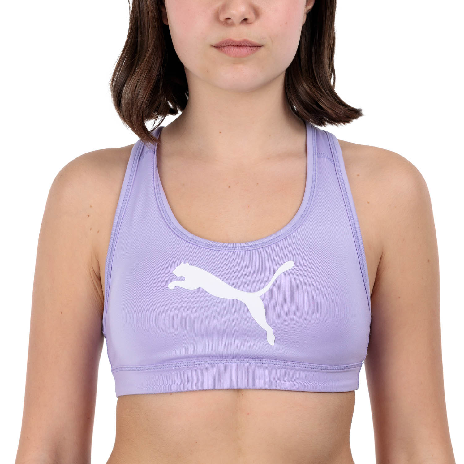 Puma Individual 4 Sports Bra - Vivid Violet