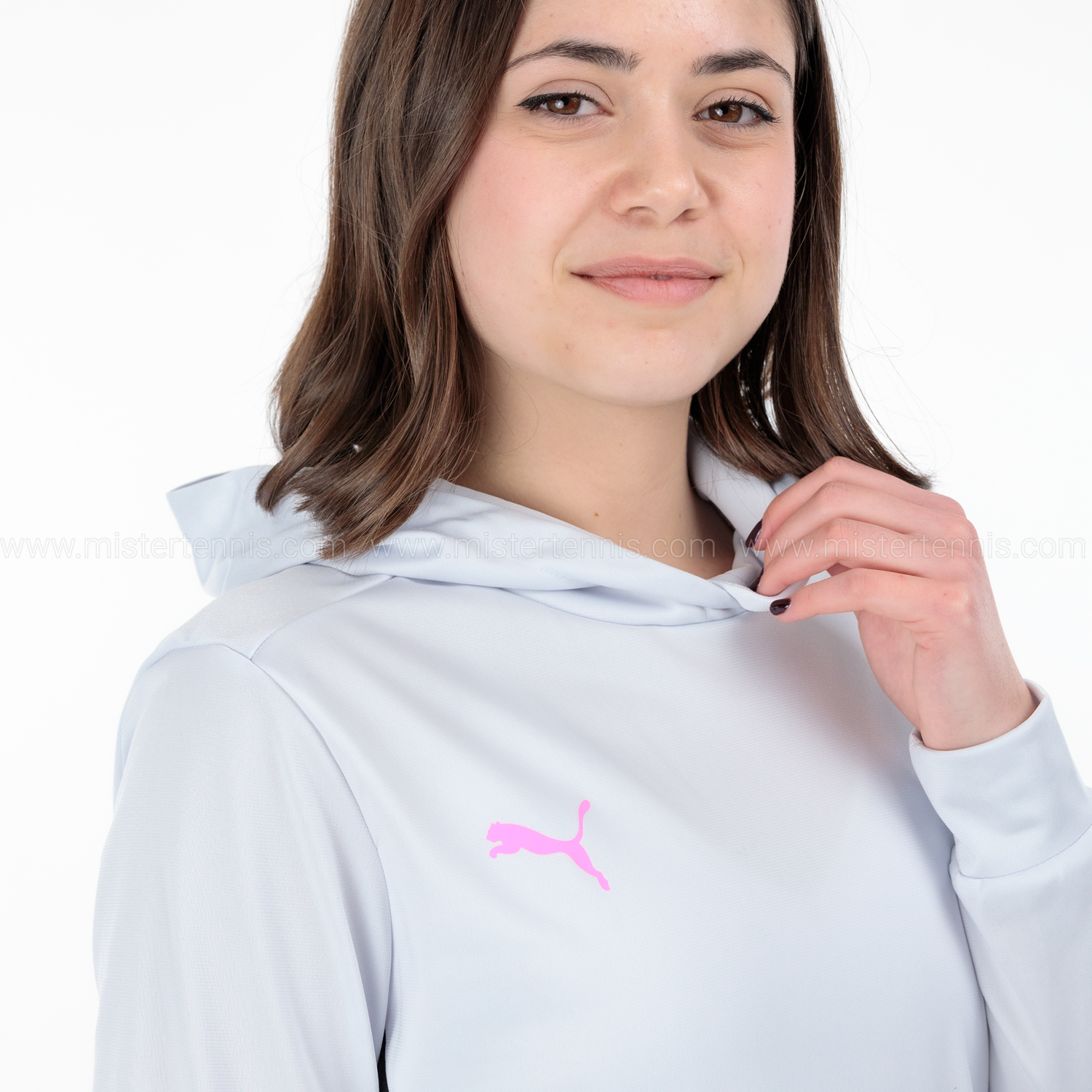 Puma Individual TRG Sudadera - Black/Poison Pink