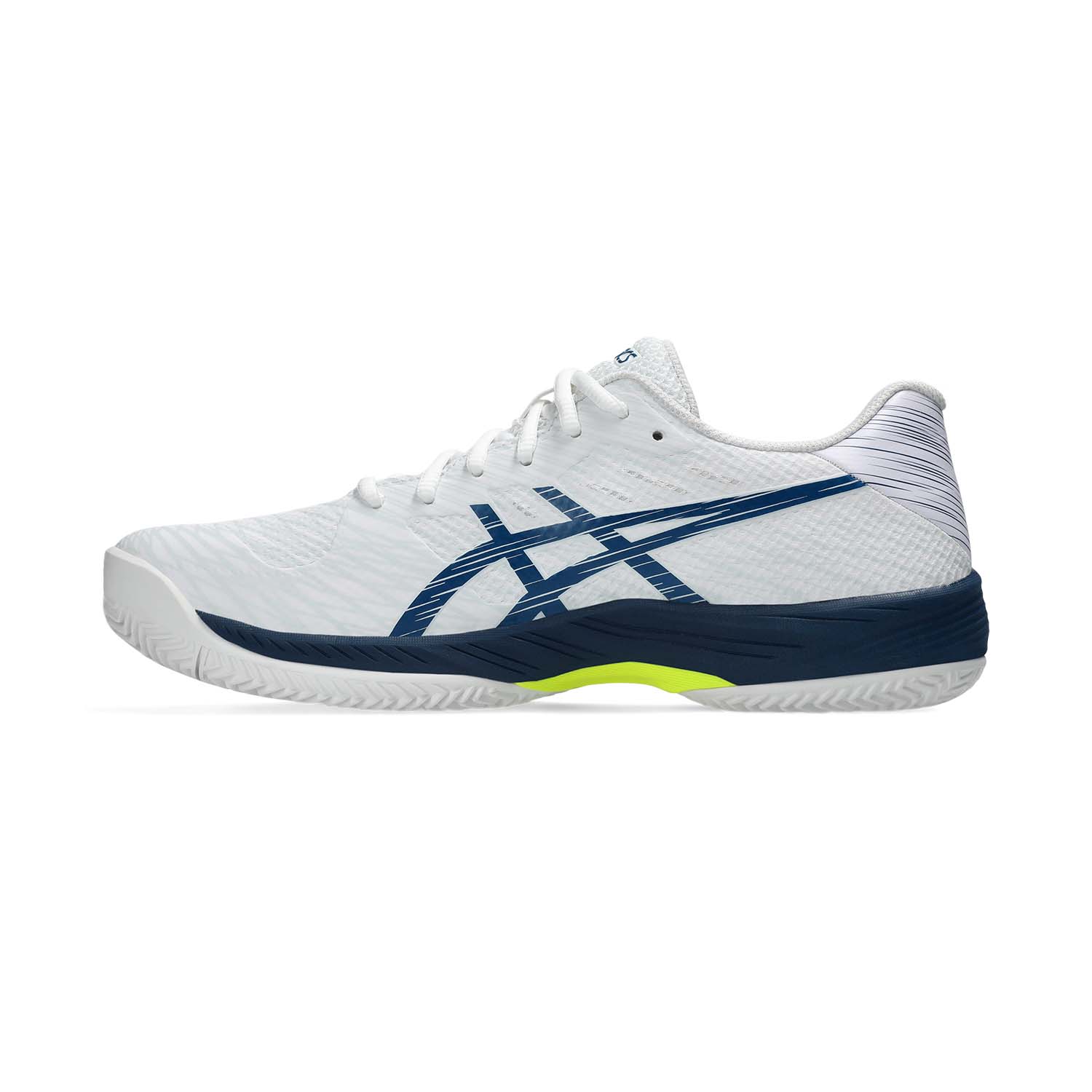 Asics Gel Game 9 Clay/OC Men's Tennis Shoes - White/Mako Blue