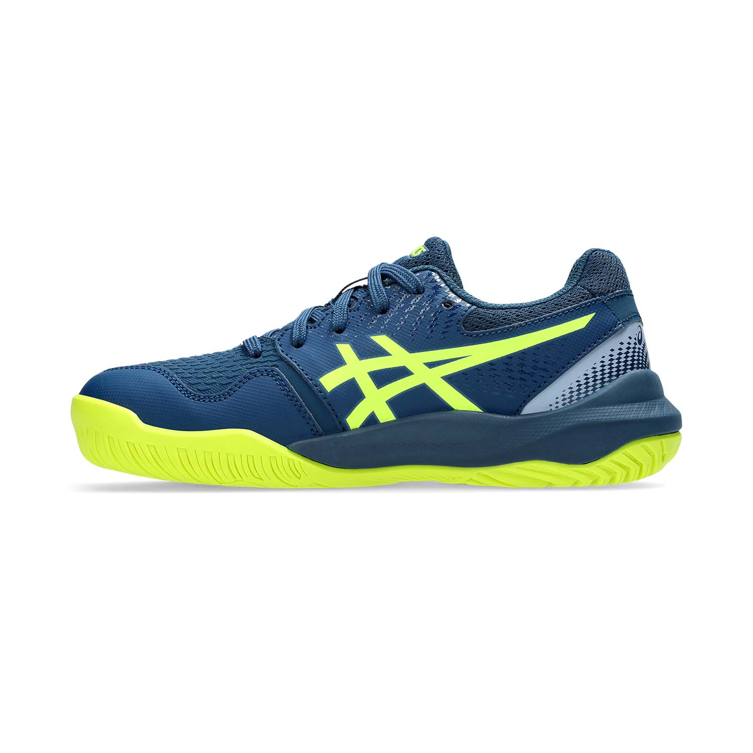 Asics Gel Resolution 9 GS Junior's Tennis Shoes Mako Blue/Yellow