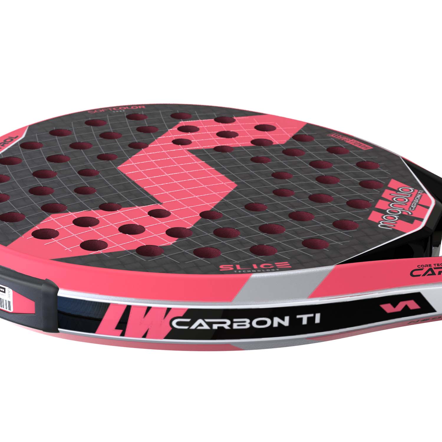 Varlion LW Carbon TI Magnolia Padel Racket - Hot Pink