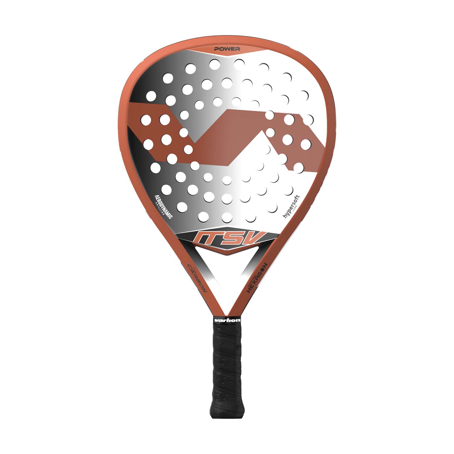 Varlion Bourne Hexagon 8.8 Padel Racket - Chestnut/Black/White