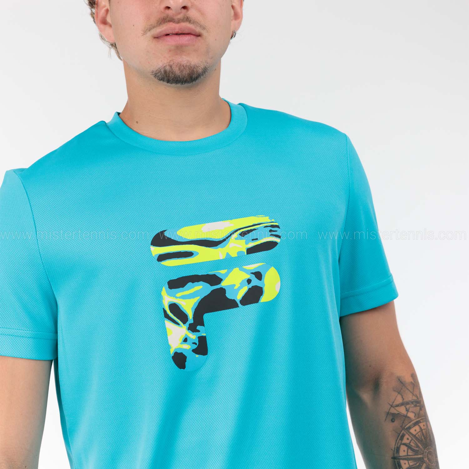 Fila Caleb Camiseta - Scuba Blue