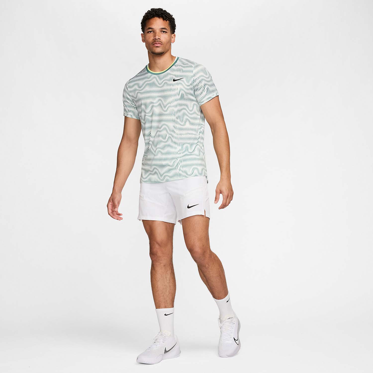 Nike Advanced 7in Men's Tennis Shorts - White/Black