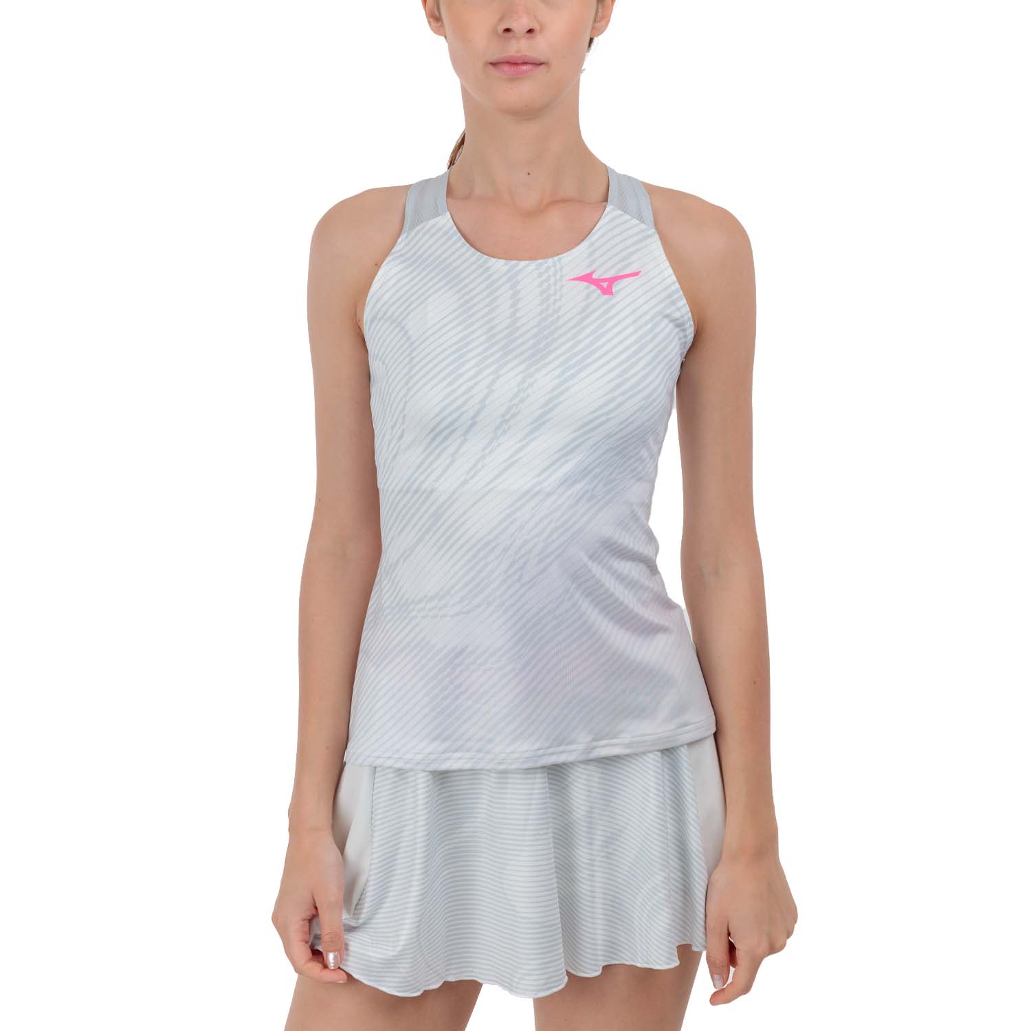 Mizuno Charge Printed Tank - White