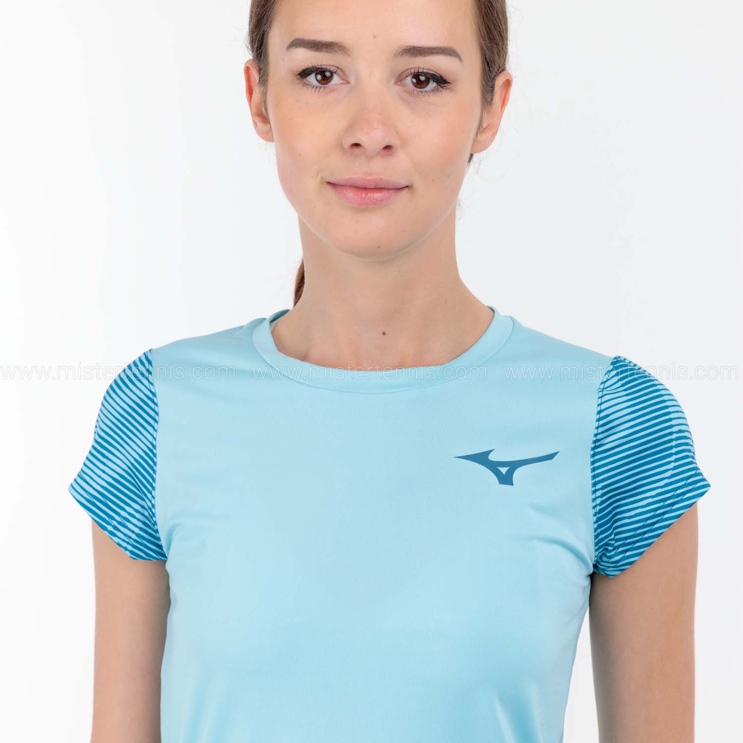 Mizuno Charge Printed T-Shirt - Blue Glow