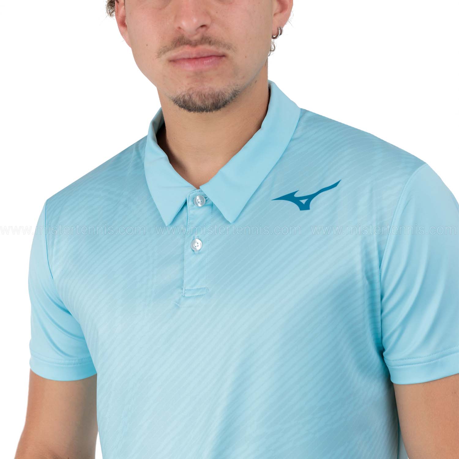 Mizuno Charge Shadow Polo - Blue Glow