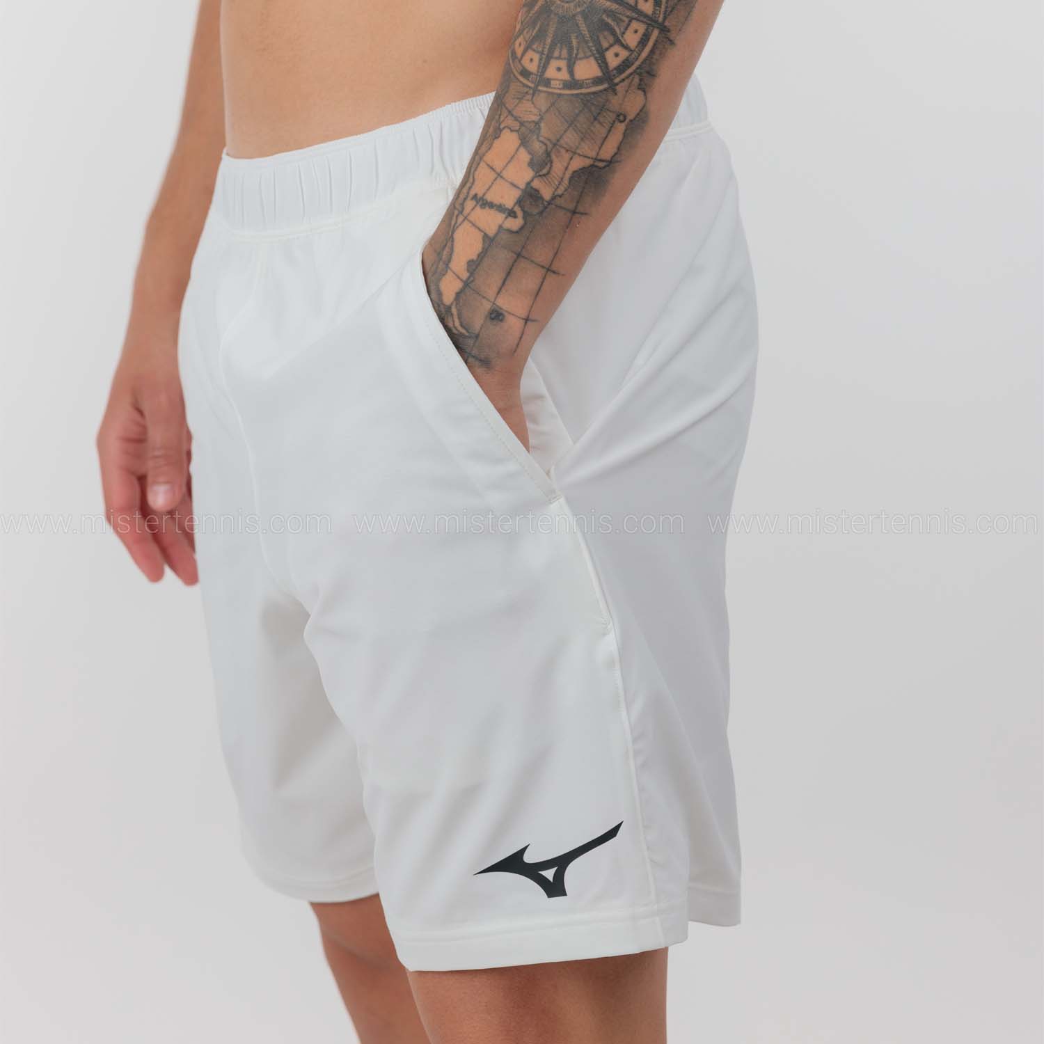 Mizuno Flex 8in Shorts - White