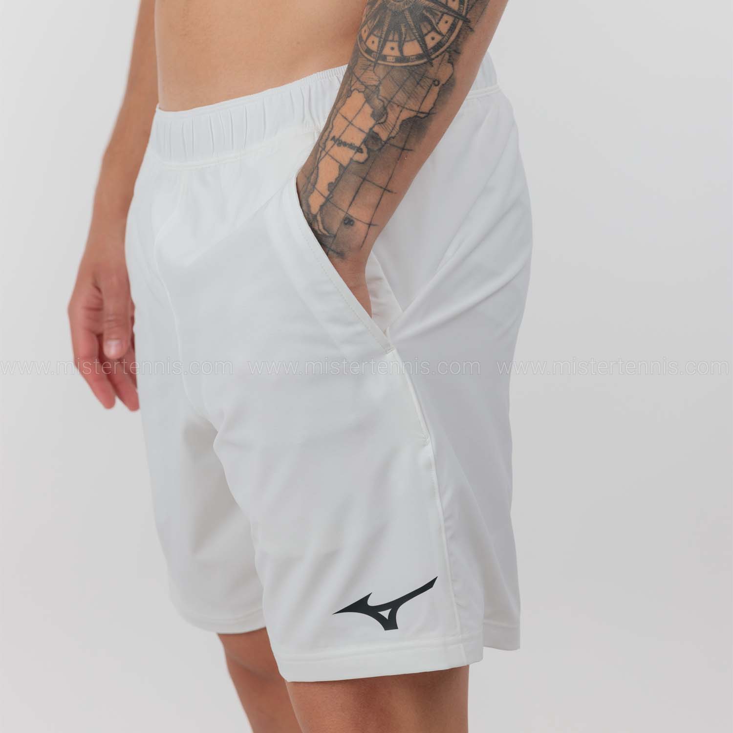 Mizuno Flex 8in Pantaloncini - White