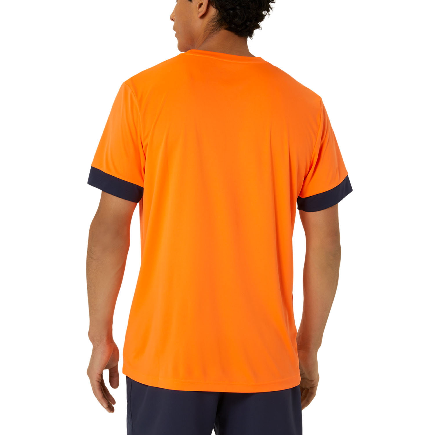 Asics Court T-Shirt - Shocking Orange/Midnight
