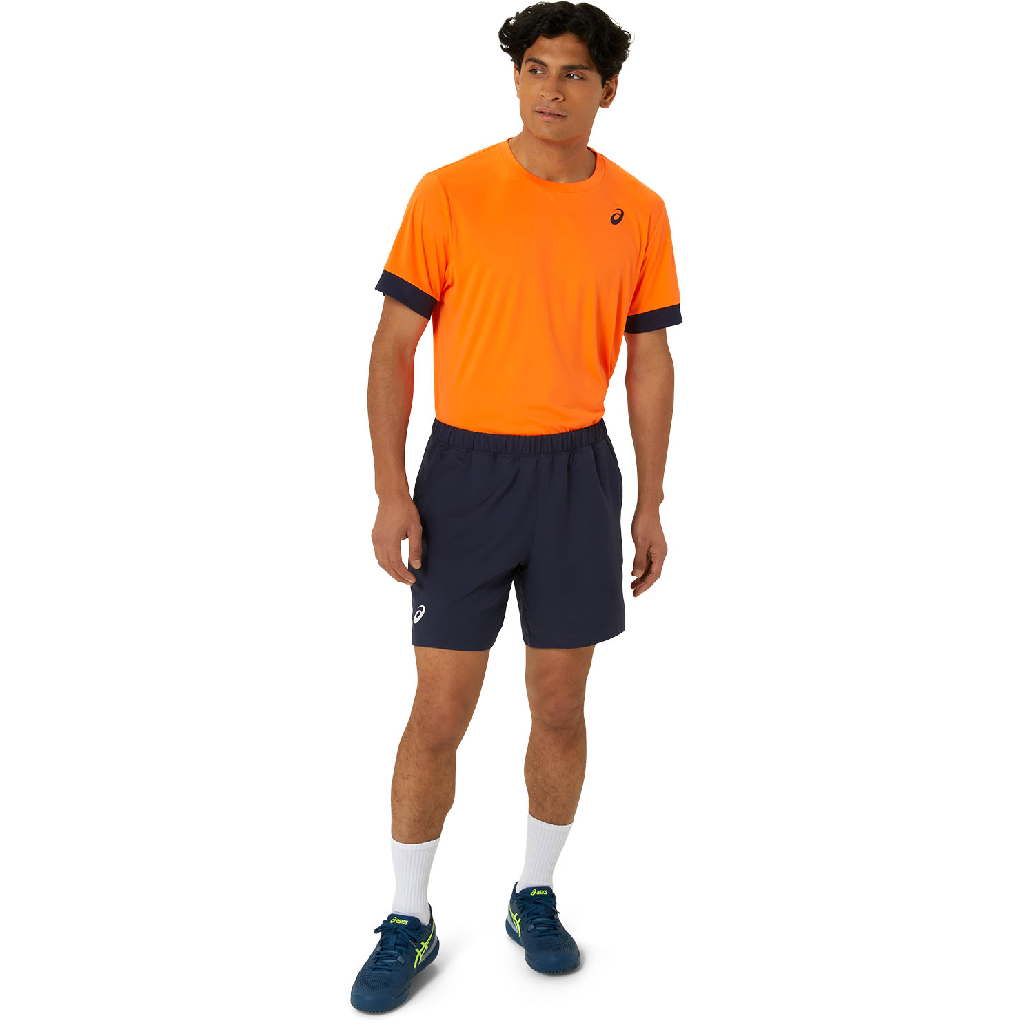 Asics Court T-Shirt - Shocking Orange/Midnight