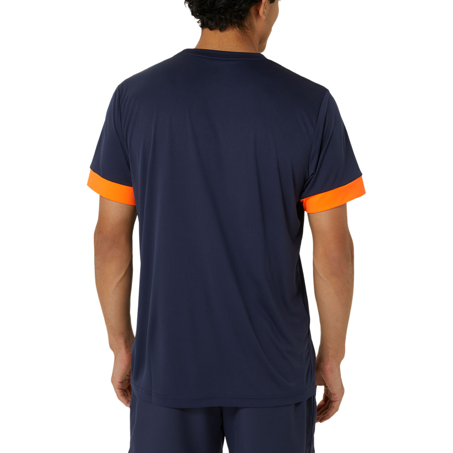 Asics Court T-Shirt - Midnight/Shocking Orange
