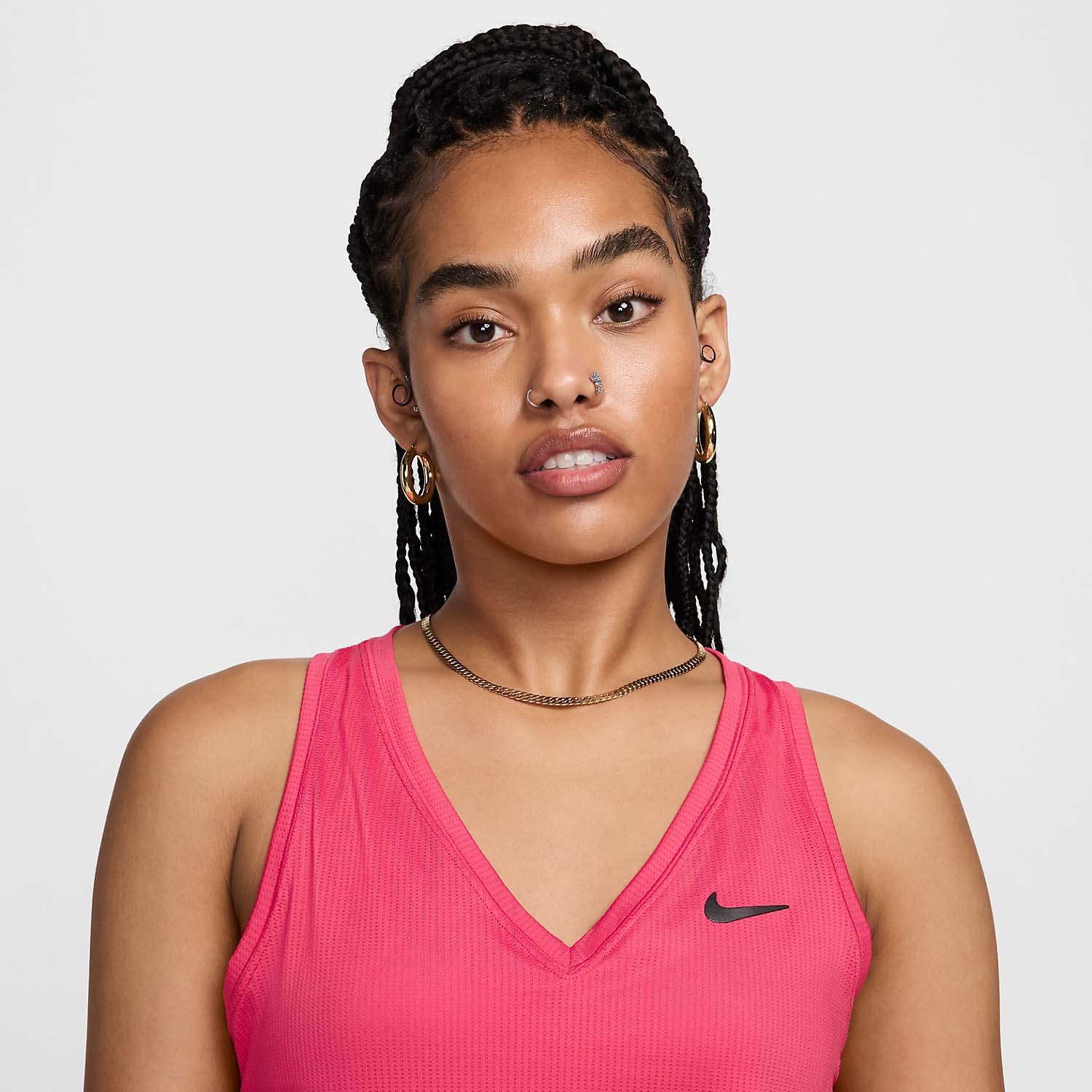 Nike Court Victory Logo Women's Tennis Tank - Aster Pink/Black