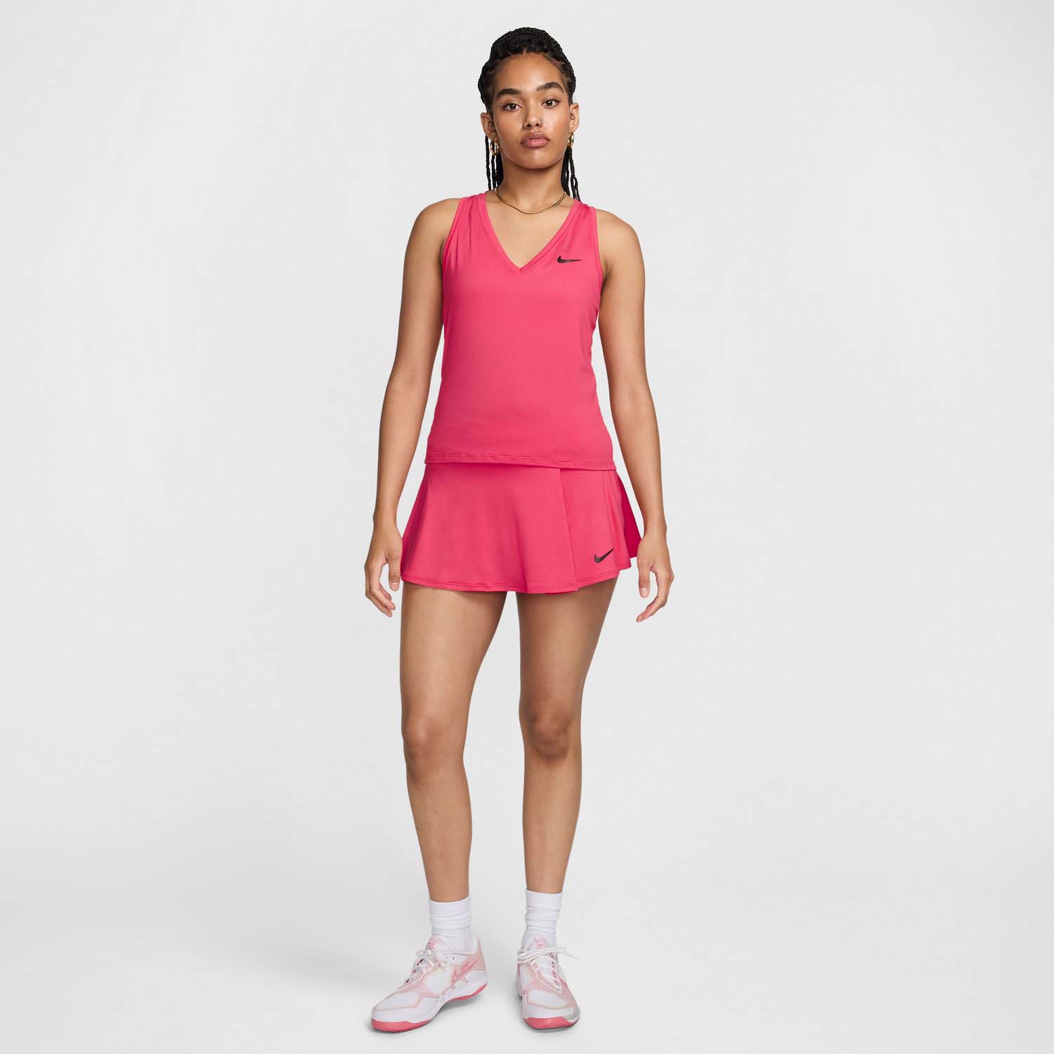 Nike Flouncy Women's Tennis Skirt - Aster Pink/Black