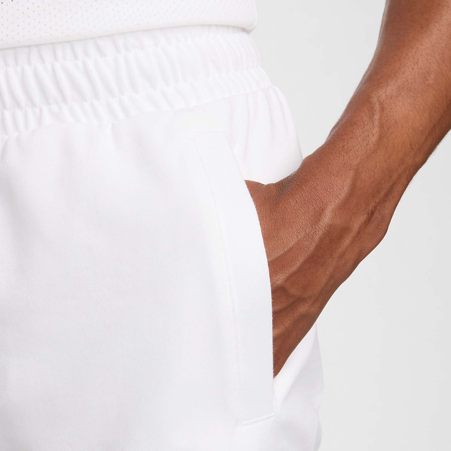 Nike Court Heritage Mid 6in Shorts - White/Black/Flat Pewter