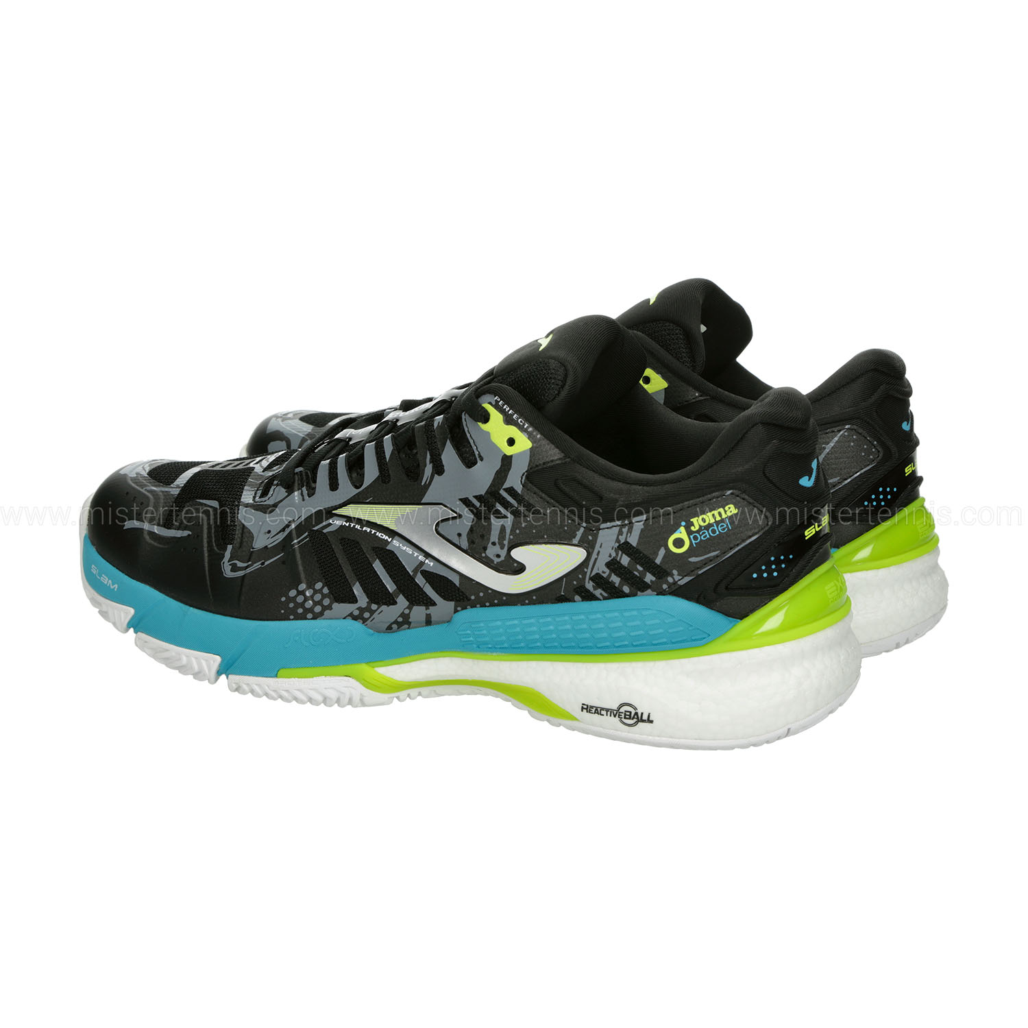 Joma Slam Scarpe da Padel Uomo Black Blue/Yellow