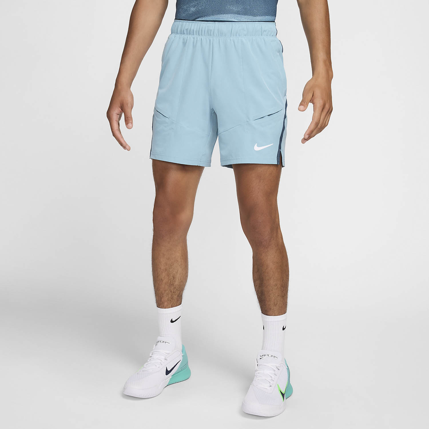 Nike Court Advantage 7in Men's Tennis Shorts - Denim Turquoise
