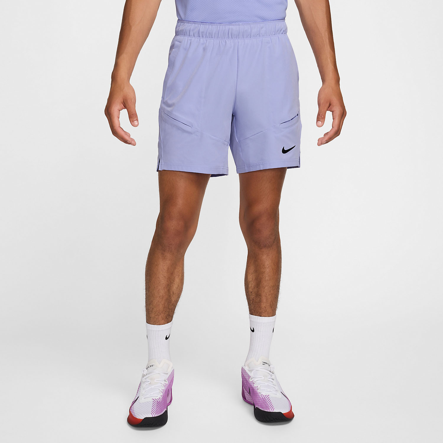 Nike Court Advantage 7in Men's Tennis Shorts - Purple Pulse/Black