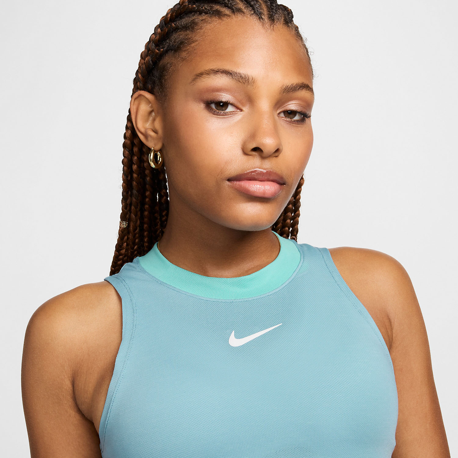 Nike Court Advantage Women's Tennis Tank - Denim Turquoise