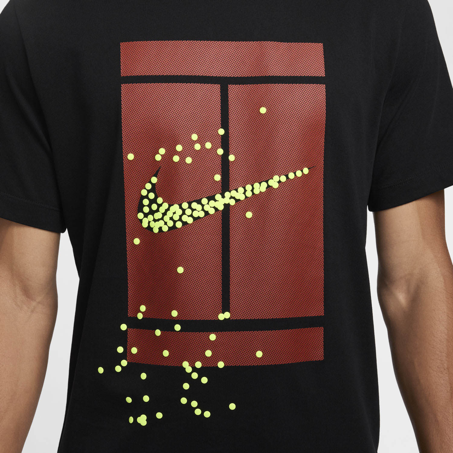 Nike Court Heritage Men's Tennis T-Shirt - Black