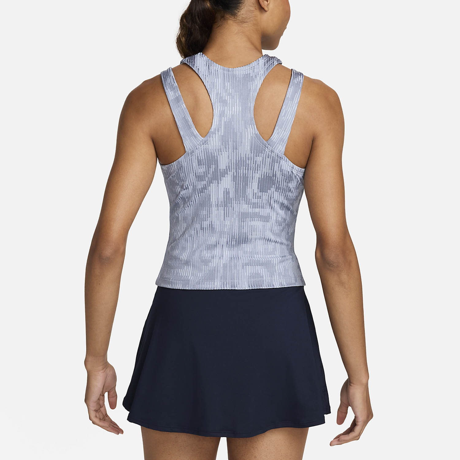Nike Court Slam Women's Tennis Tank - Ashen Slate/Black