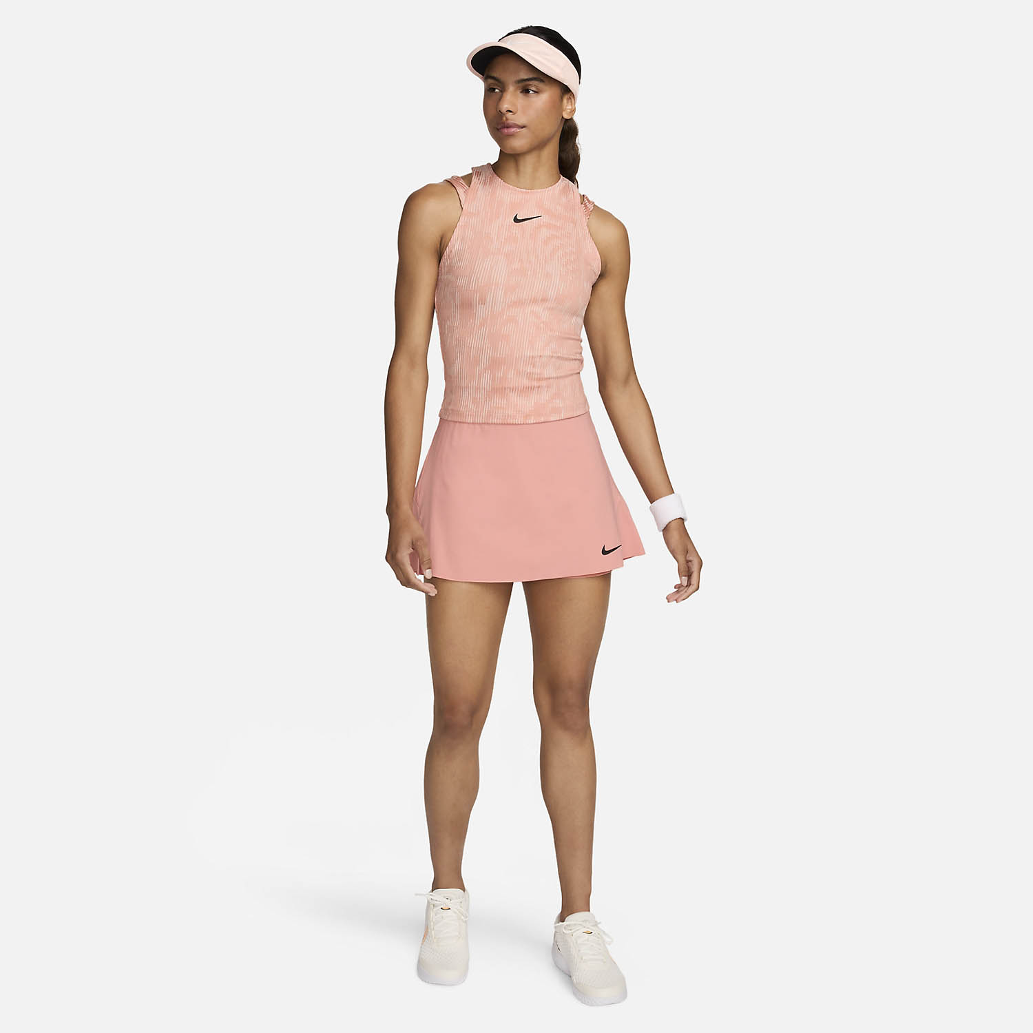 Nike Court Slam Women's Tennis Skirt - Pink Quartz/Black