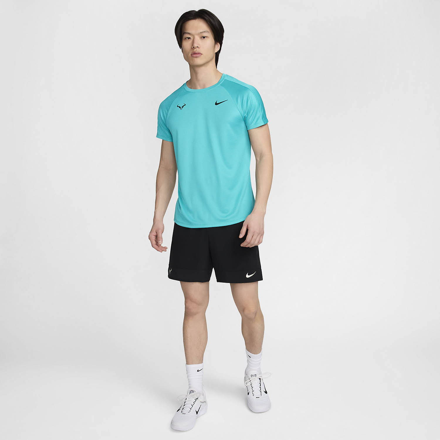 Nike Rafa Challenger Men's Tennis T-Shirt - Dusty Cactus/White