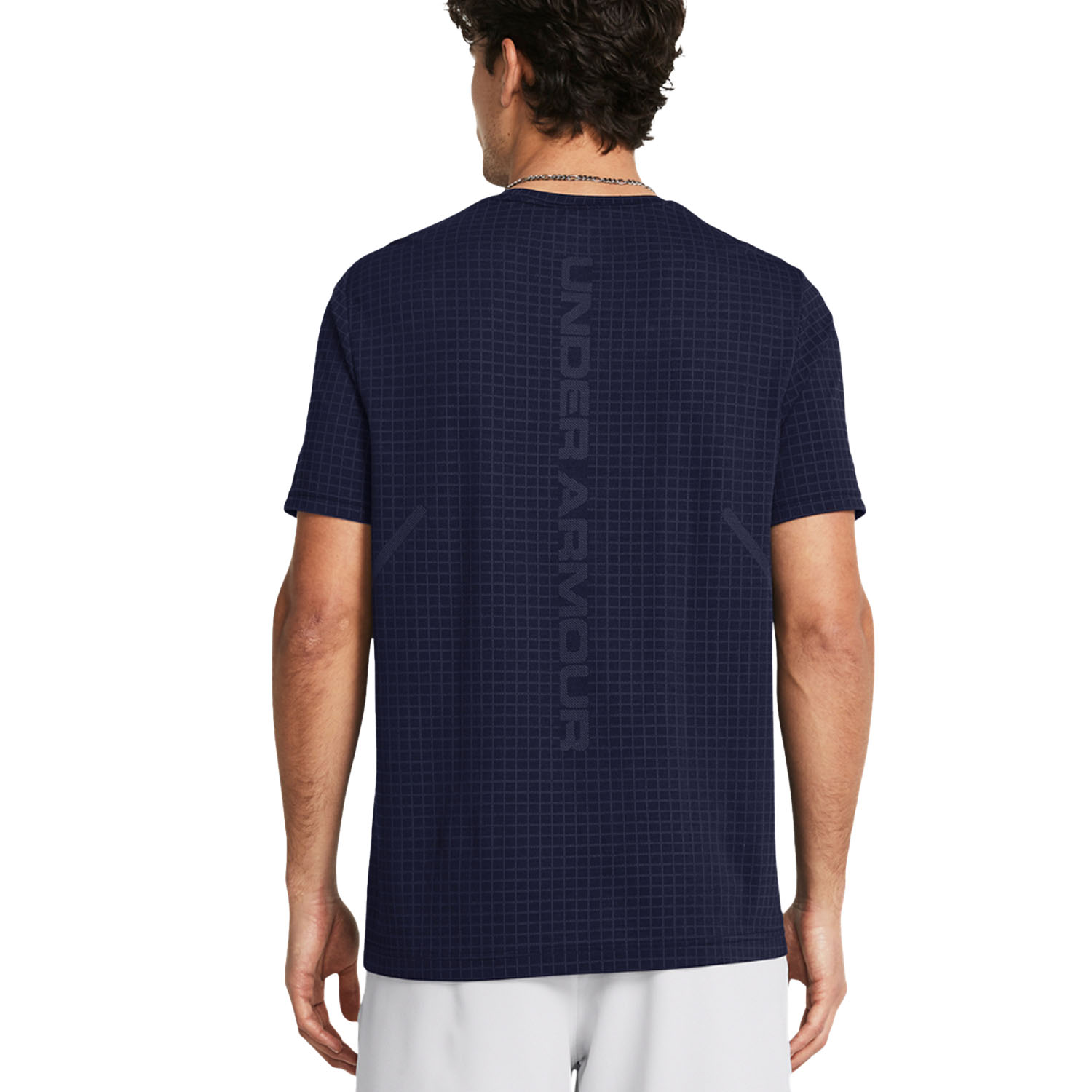 Under Armour Seamless Grid T-Shirt - Midnight Navy
