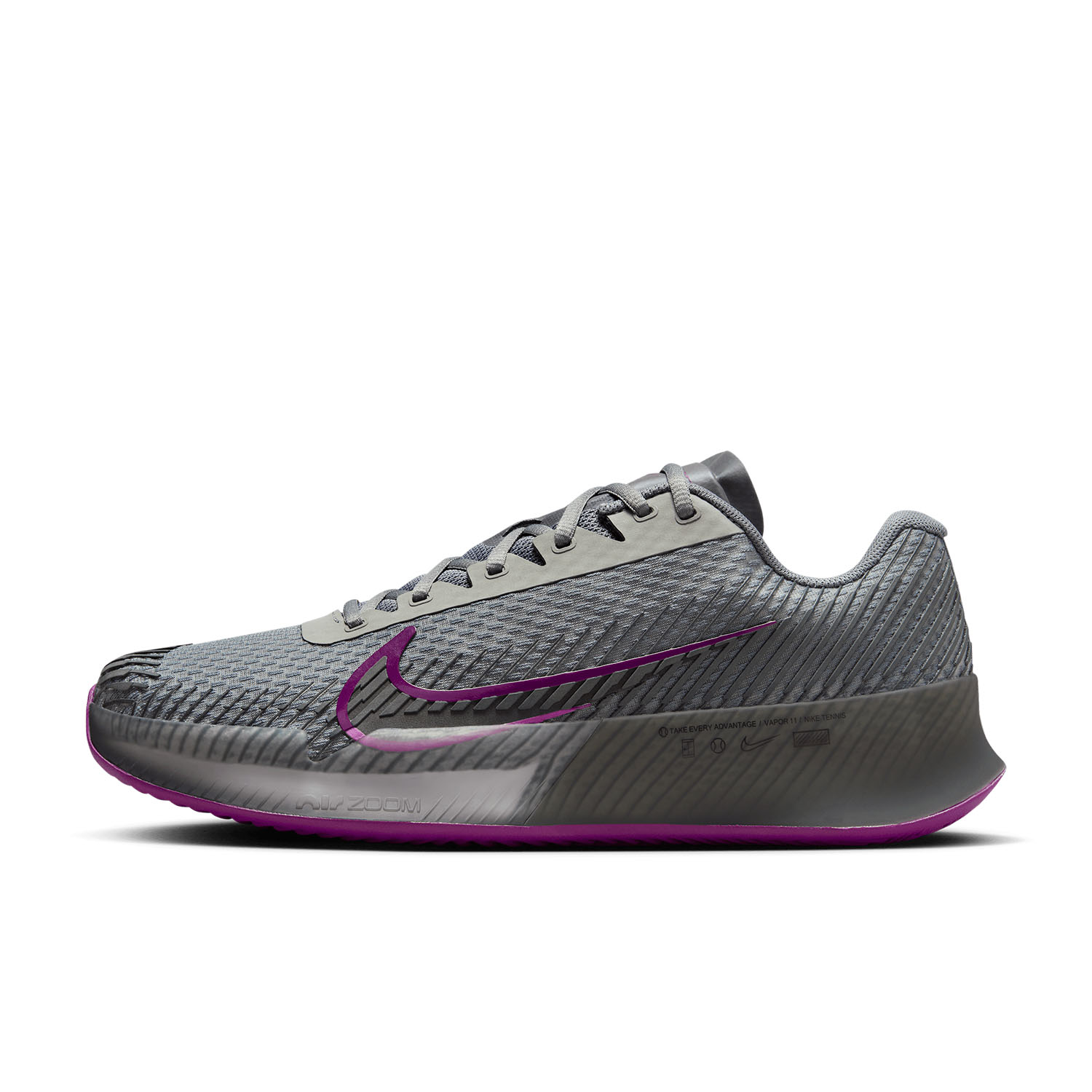 Nike Court Air Zoom Vapor 11 Clay Men's Tennis Shoes - Smoke Grey