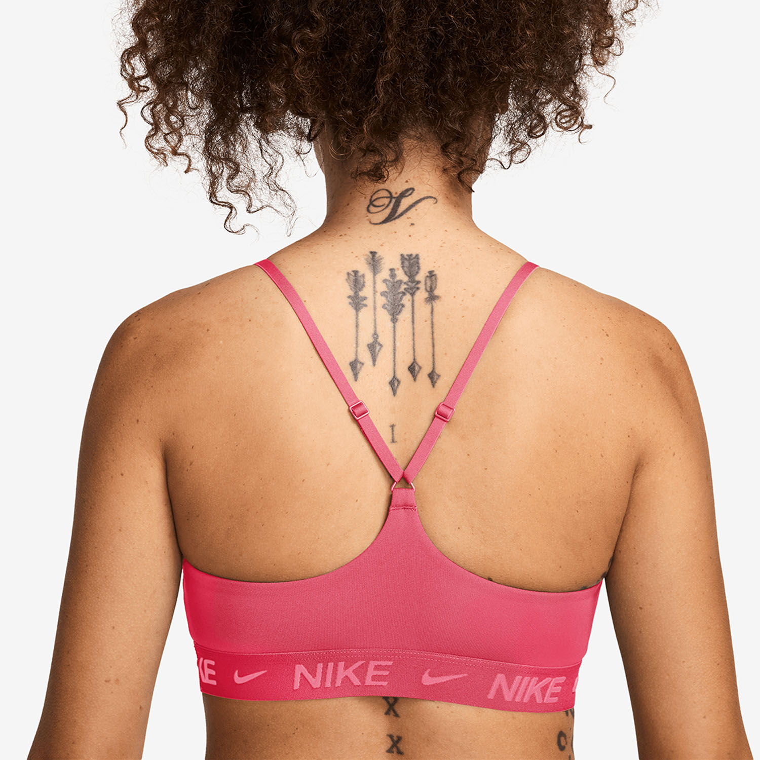 Nike Indy Swoosh Women's Sports Bra - Aster Pink