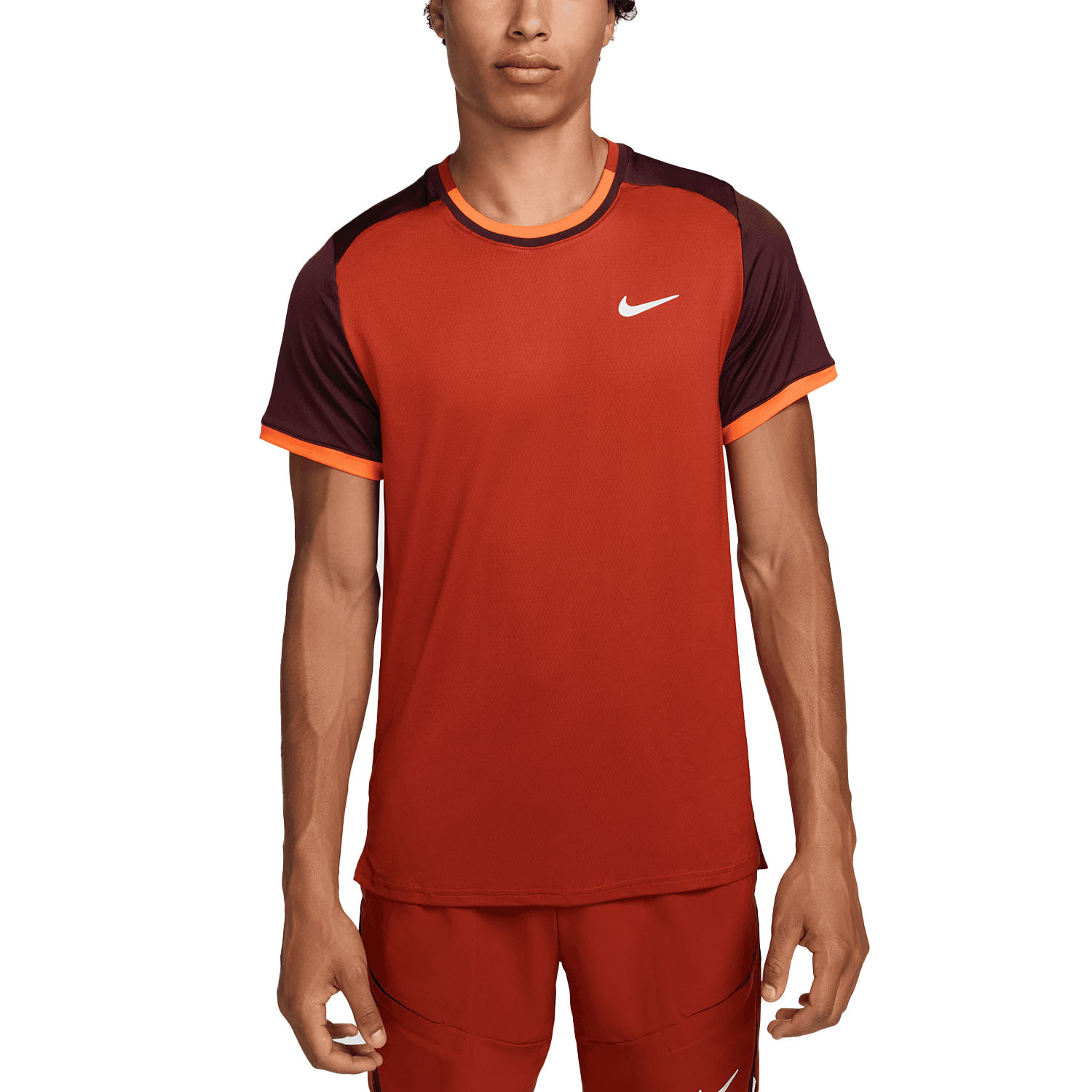 Nike Court Dri-FIT Advantage Men's Tennis T-Shirt Dragon Red