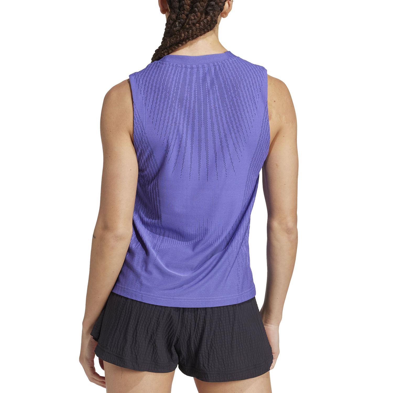 adidas Airchill Match Women's Tennis Tank - Cobalt Blue/Black