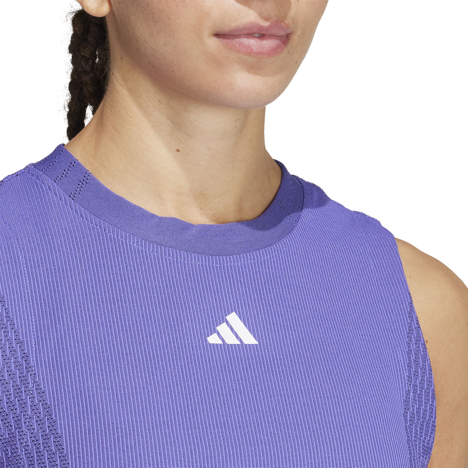 adidas Airchill Match Women's Tennis Tank - Cobalt Blue/Black