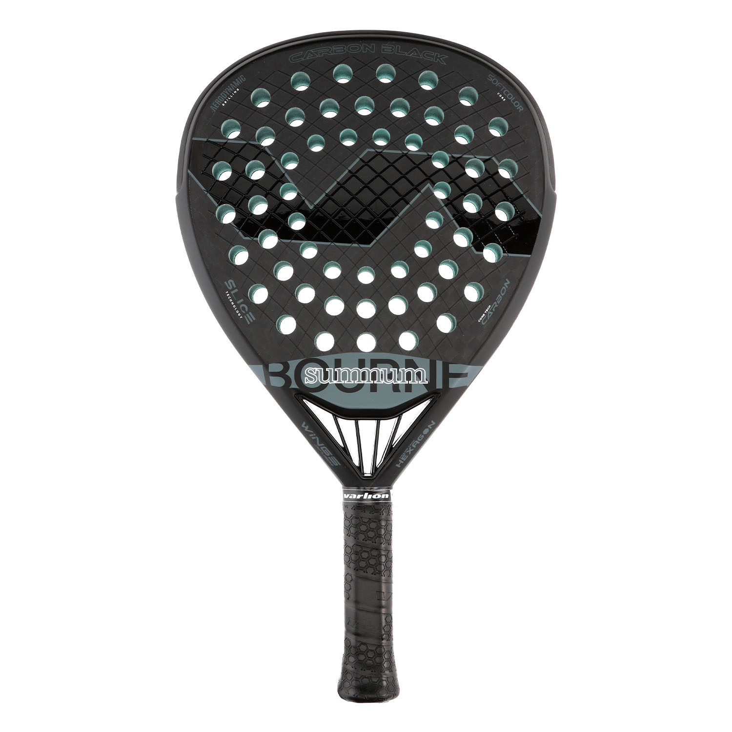 Varlion Bourne Summum Carbon Black Raqueta de Padel - Black