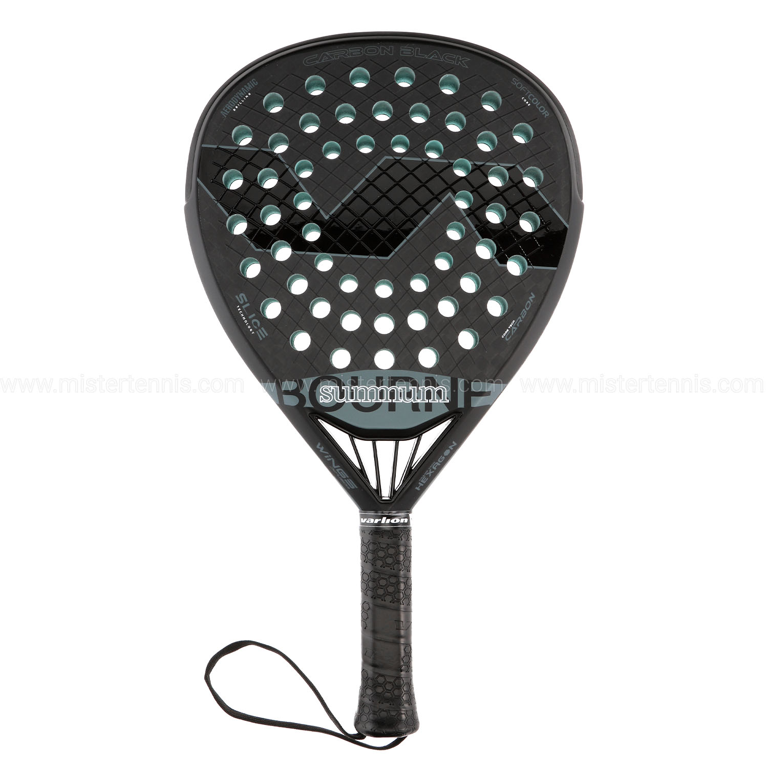 Varlion Bourne Summum Carbon Black Raqueta de Padel Black - Main Image