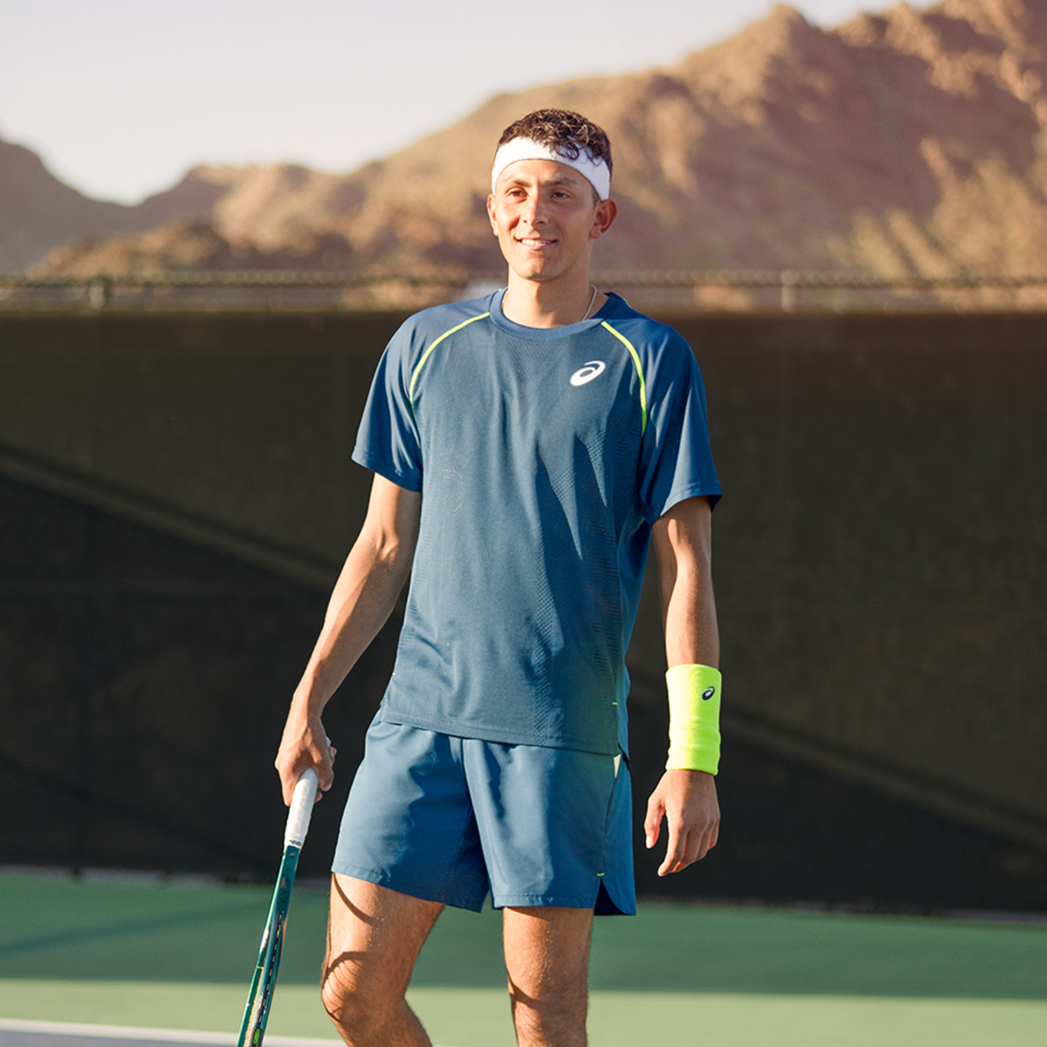 Asics Match Actibreeze Men's Tennis T-Shirt - Mako Blue