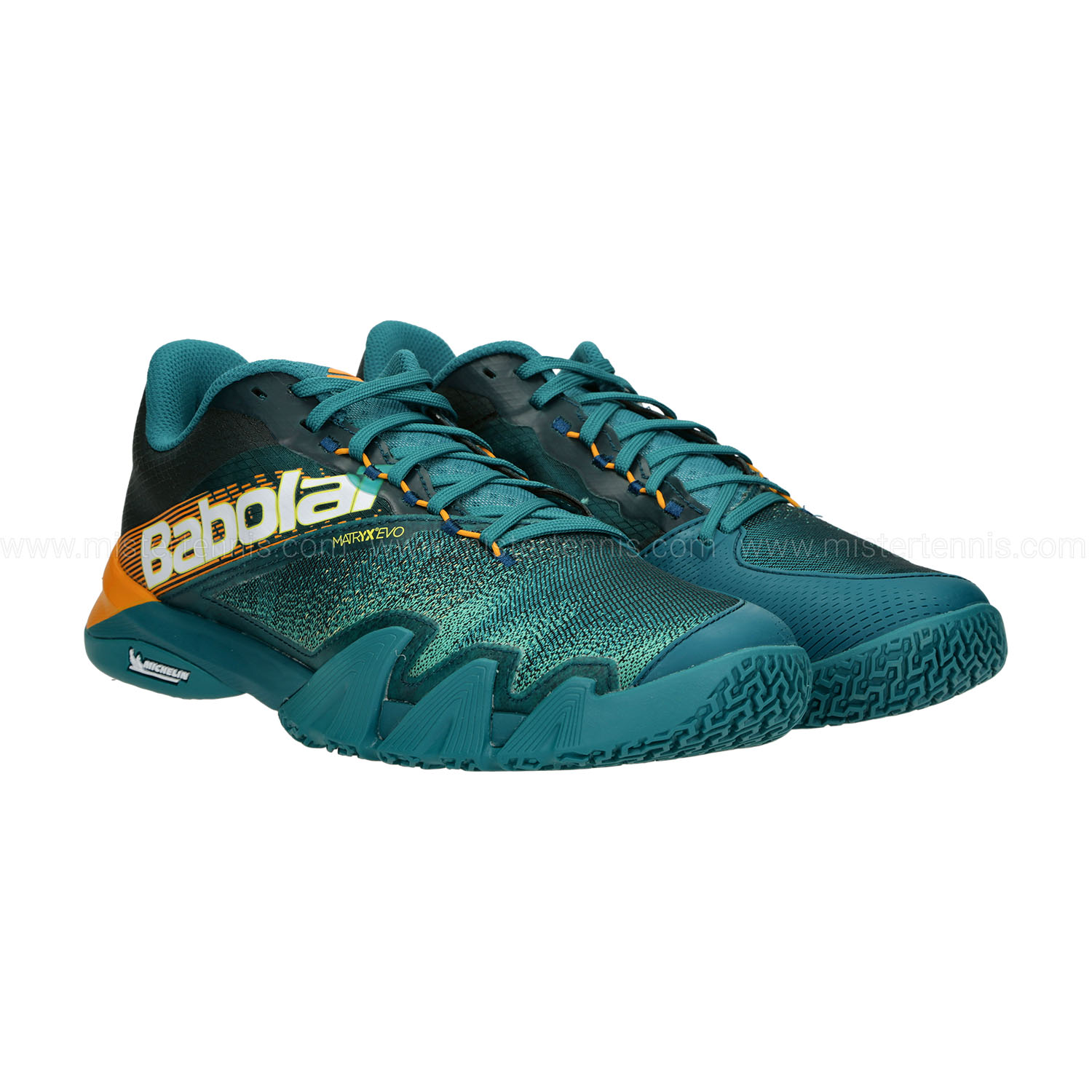 Babolat Jet Premura 2 Men's Padel Shoes - Deep Lake/Apricot
