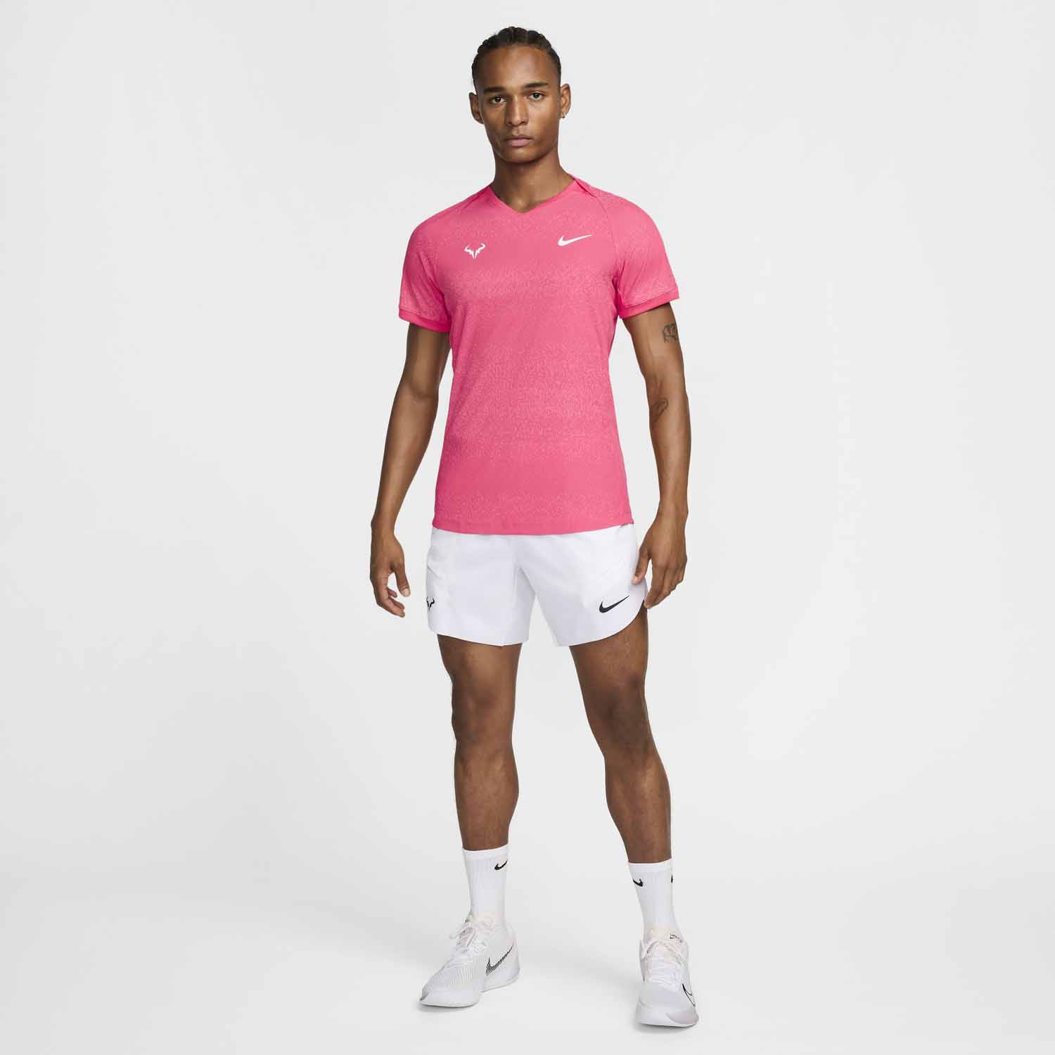 Nike Rafa Men's Tennis T-Shirt - Aster Pink/White