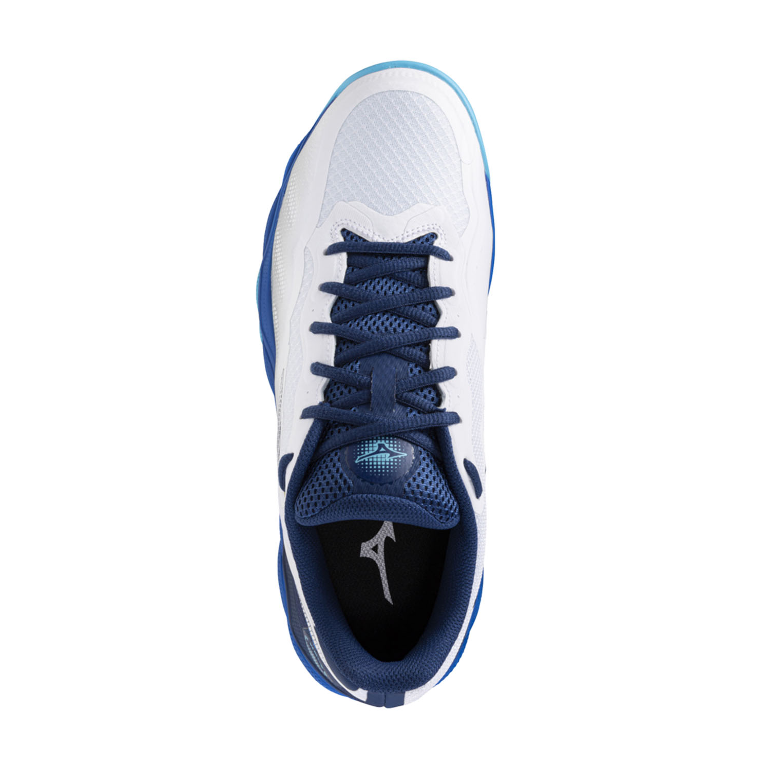 Mizuno Wave Enforce Court AC Men's Tennis Shoes - White/Blue