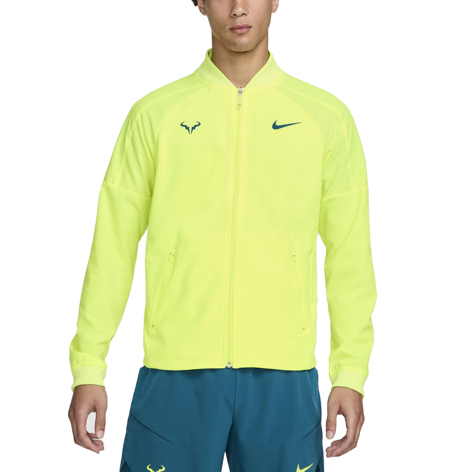 Nike Mens Rafa Tennis Jacket グリーン 米国Mサイズ Nike DRI FIT RAFA NADAL US SERIES MEN'S TENNIS JACKET