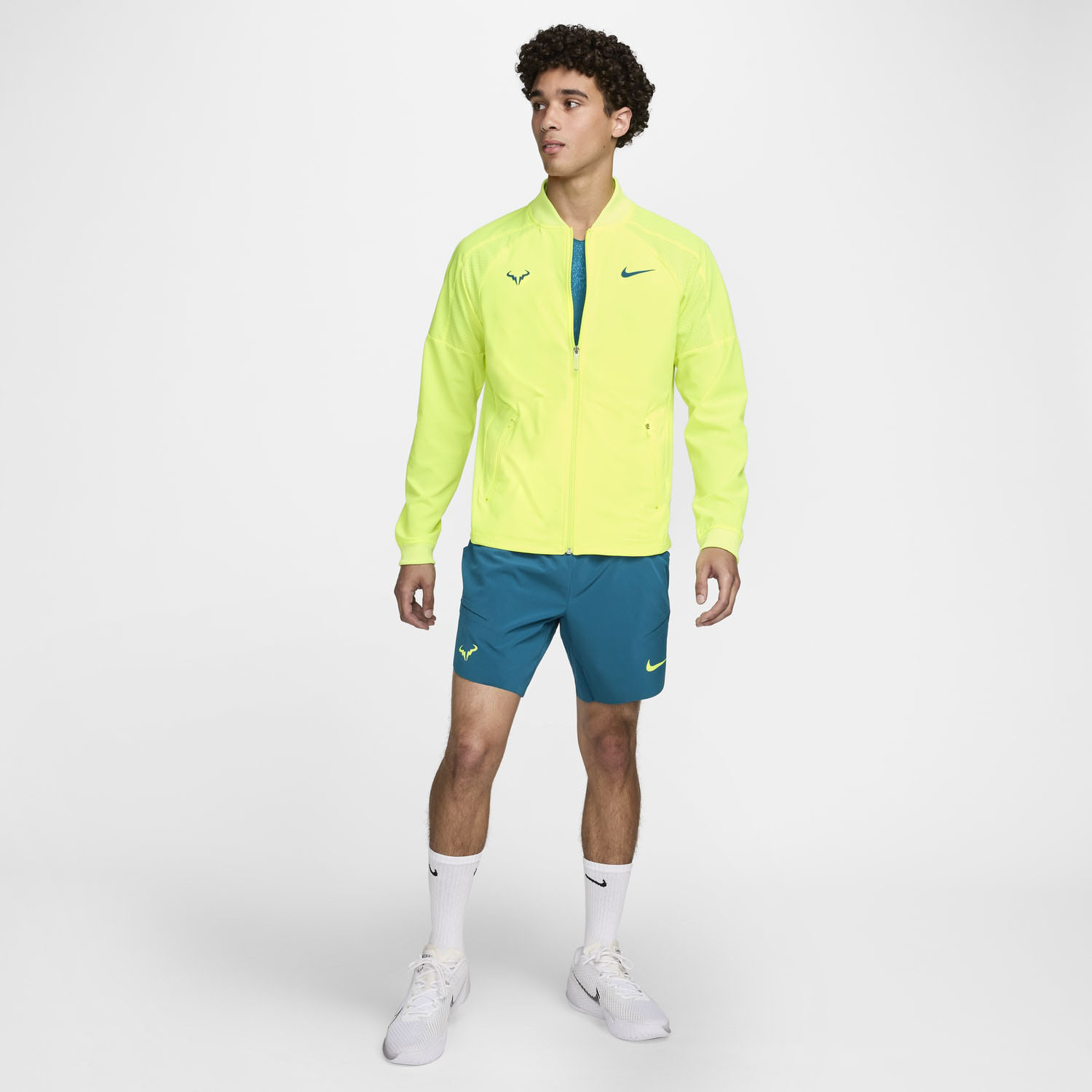 Nike Mens Rafa Tennis Jacket グリーン 米国Mサイズ Nike DRI FIT RAFA NADAL US SERIES MEN'S TENNIS JACKET, Green