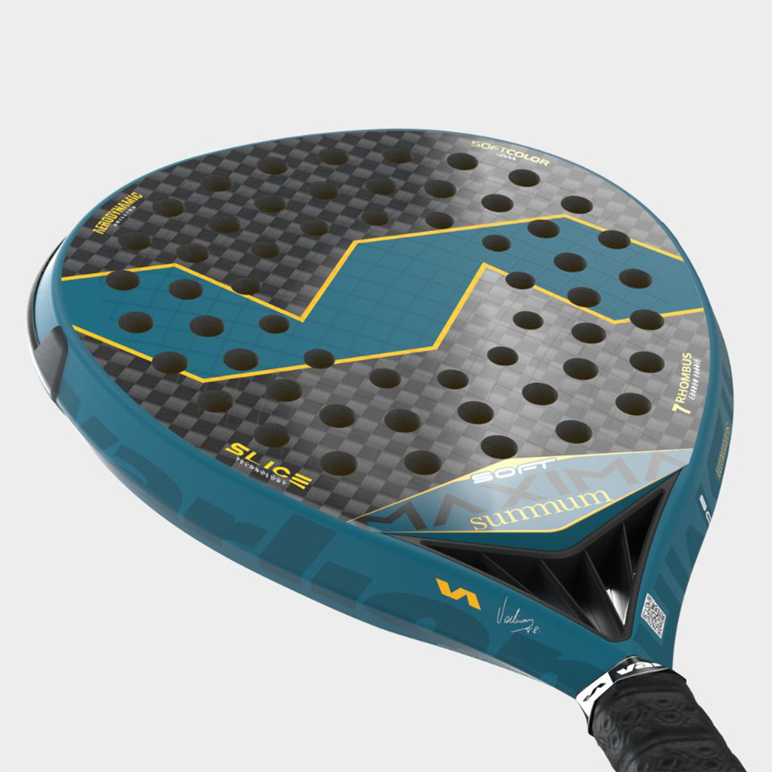 Varlion Maxima Summum Prisma Soft Padel Racket - Blue Green