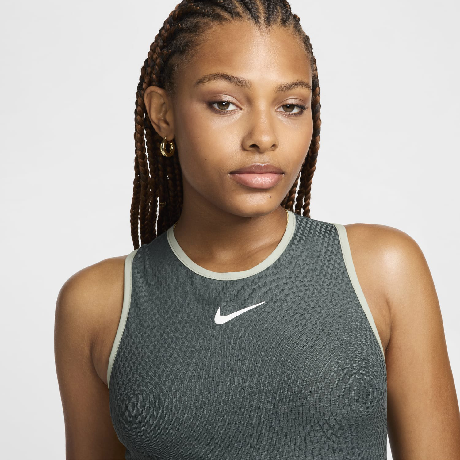 Nike Court Slam Dri-FIT Women's Tennis Tank - Vintage Green