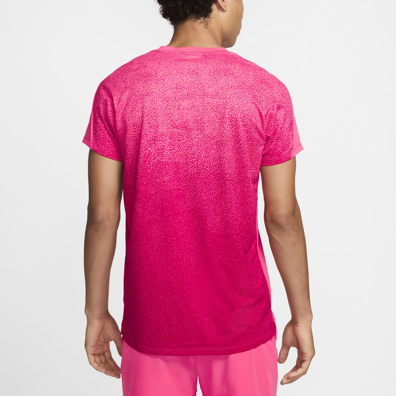 Nike Dri-FIT Court Slam Men's Tennis T-Shirt - Aster Pink/Black