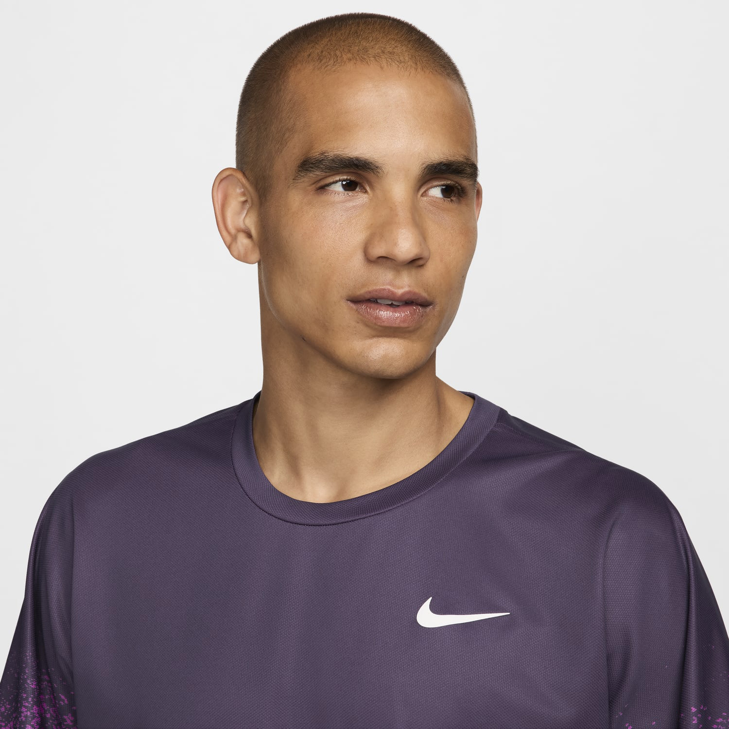 Nike Slam Court New York Men's Tennis T-Shirt - Hot Fuchsia