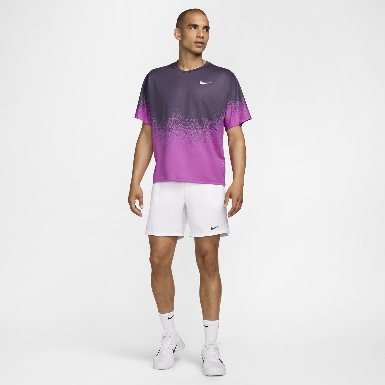 Nike Slam Court New York Men's Tennis T-Shirt - Hot Fuchsia
