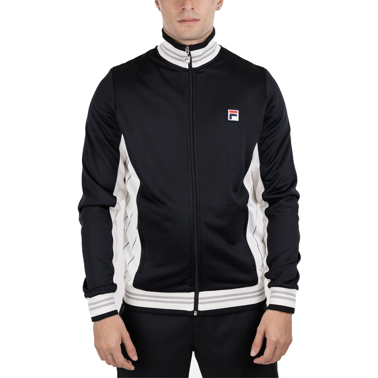 Fila Bjorn Jacket - Black/White Alyssum